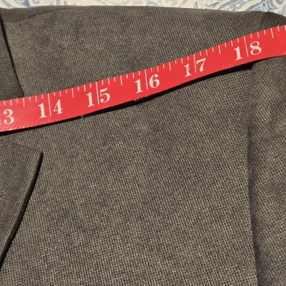 Lauren Ralph Lauren Men's 42S Gray Blazer w/ Checked Gray & Blue Lining 5 Pocket